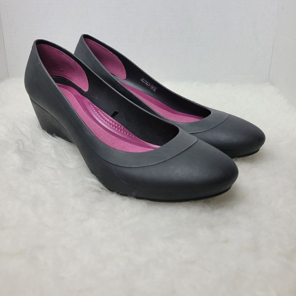 Crocs Lina Wedge Pump Dual Comfort Womens Size 9